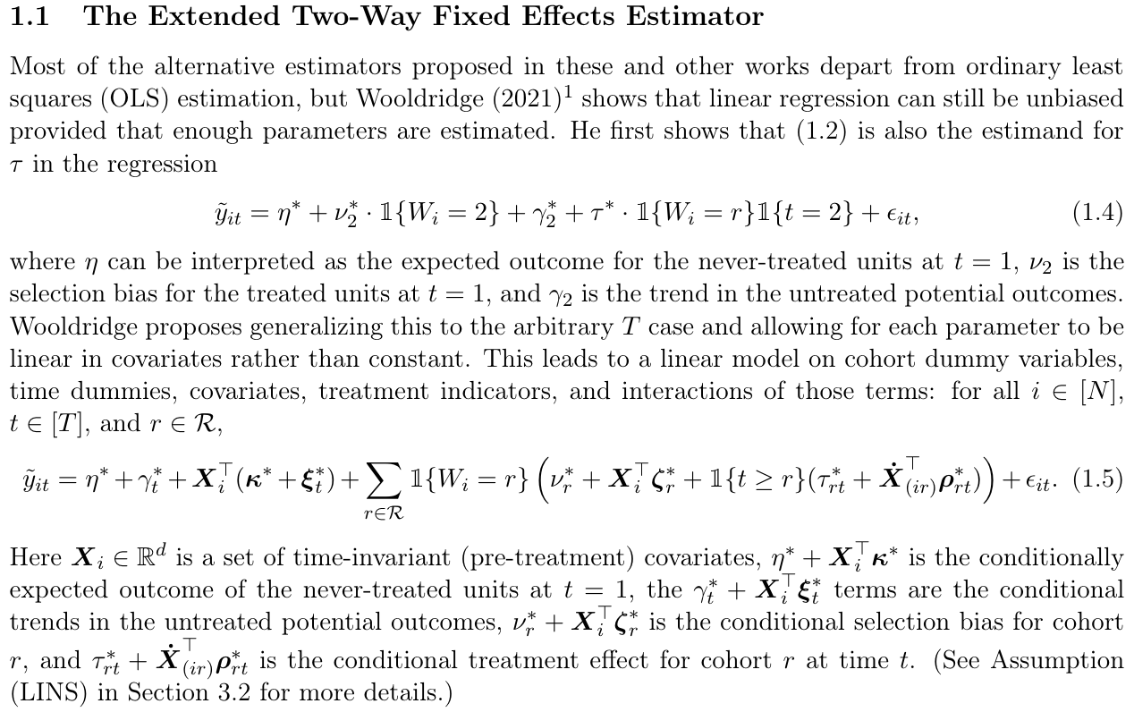 New Draft of “Fused Extended Two-Way Fixed Effects for Difference-in-Differences With Staggered Adoptions”